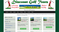 Desktop Screenshot of discountgolftours.com